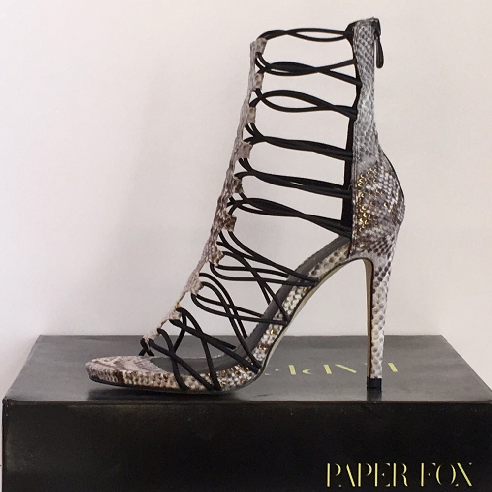 Beautiful sandal heel, JAFFIE - BLACK